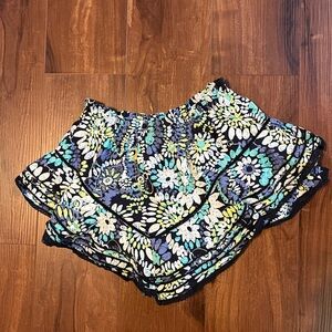 Aerie Blue and Green Floral Women's Skort